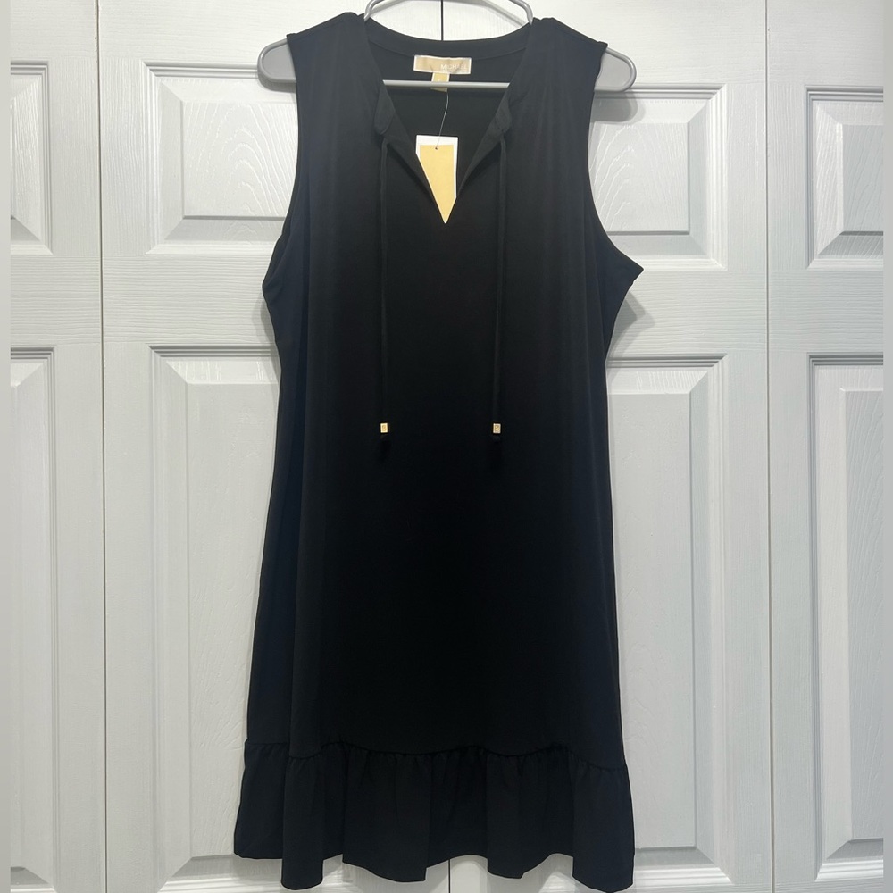 🆕NWT Michael Kors Black Basics Dress Size XL